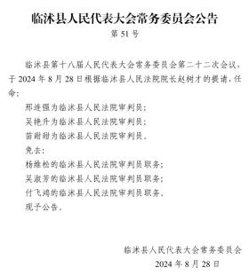 临沭县人民代表大会常务委员会公告-图3