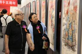 喜迎国庆 同贺中秋 柴京津“56个民族”人物画展亮相燕京书画社